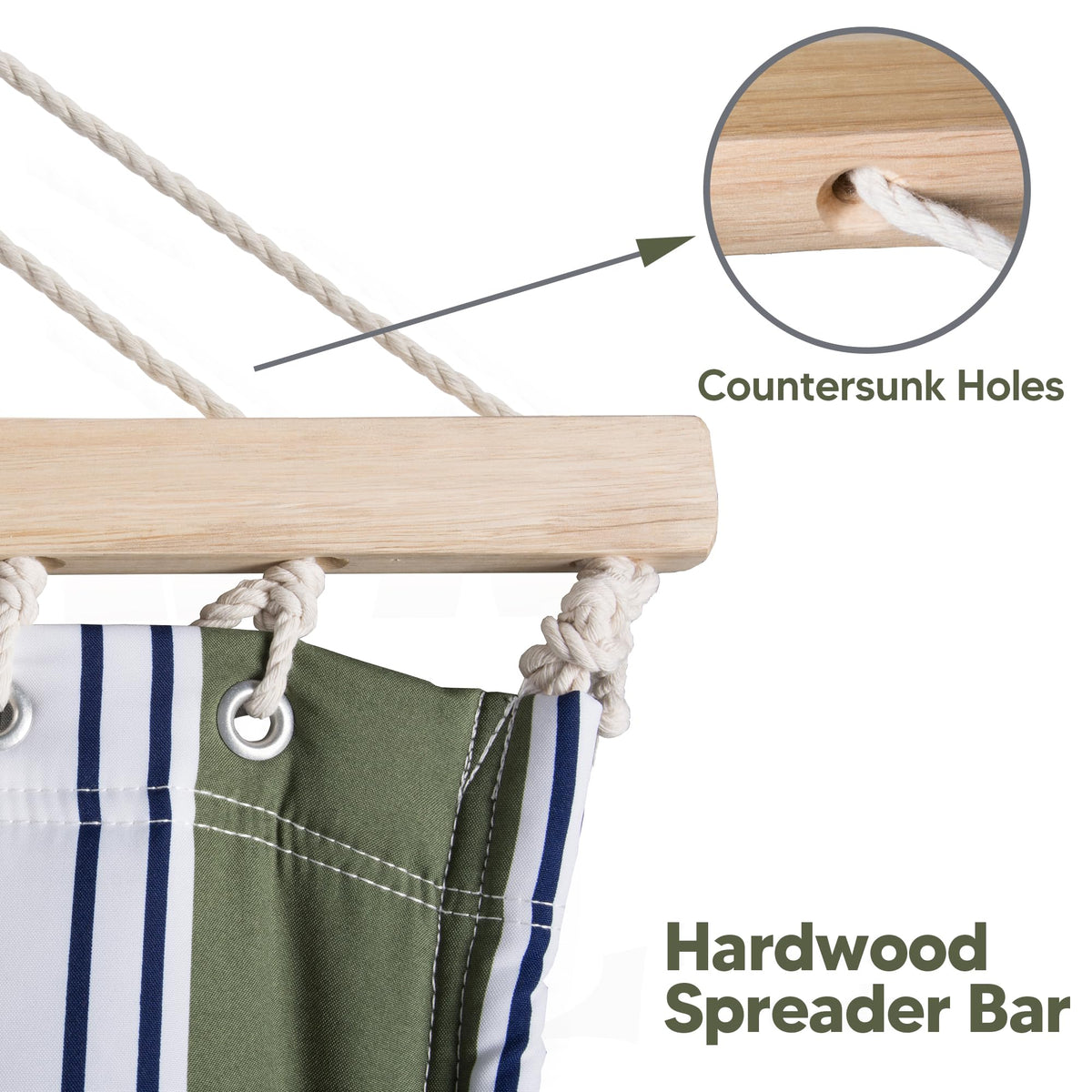 SUNCREAT two-person hammock supports up to 475 lbs for shared relaxation.