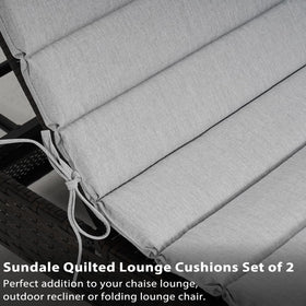 Sundale Outdoor adjustable straps secure cushions on windy days