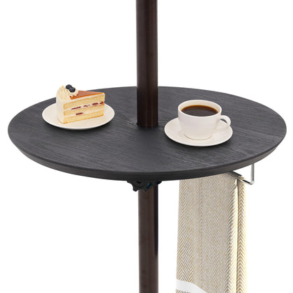 Sundale Outdoor adjustable umbrella table top view, ideal for snacks and drinks