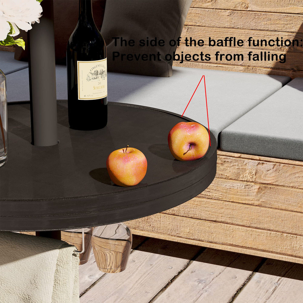 Sundale Outdoor durable plastic construction resists rust and chipping