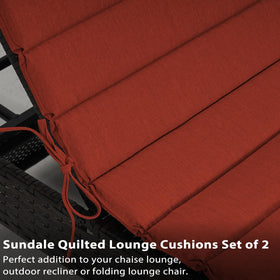 Fully assembled Sundale Outdoor lounge cushions ready for use