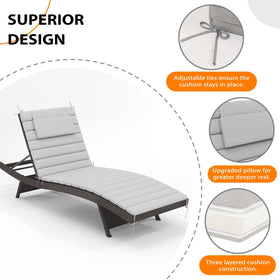 Sundale Outdoor high-density foam cushions maintain shape for long-lasting comfort