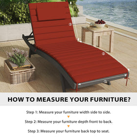 High-resilience foam core inside Sundale Outdoor cushion for lasting support