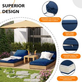 Sundale Outdoor high resilience foam core provides strong support.