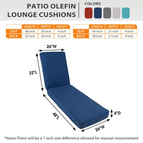Sundale Outdoor multi-layer filling helps cushion keep shape during use.