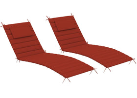 Sundale Outdoor red quilted lounge cushion folded for storage and portability