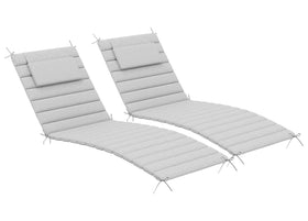 Sundale Outdoor olefin quilted lounge cushion set 2 offers durable, water-resistant comfort for patios
