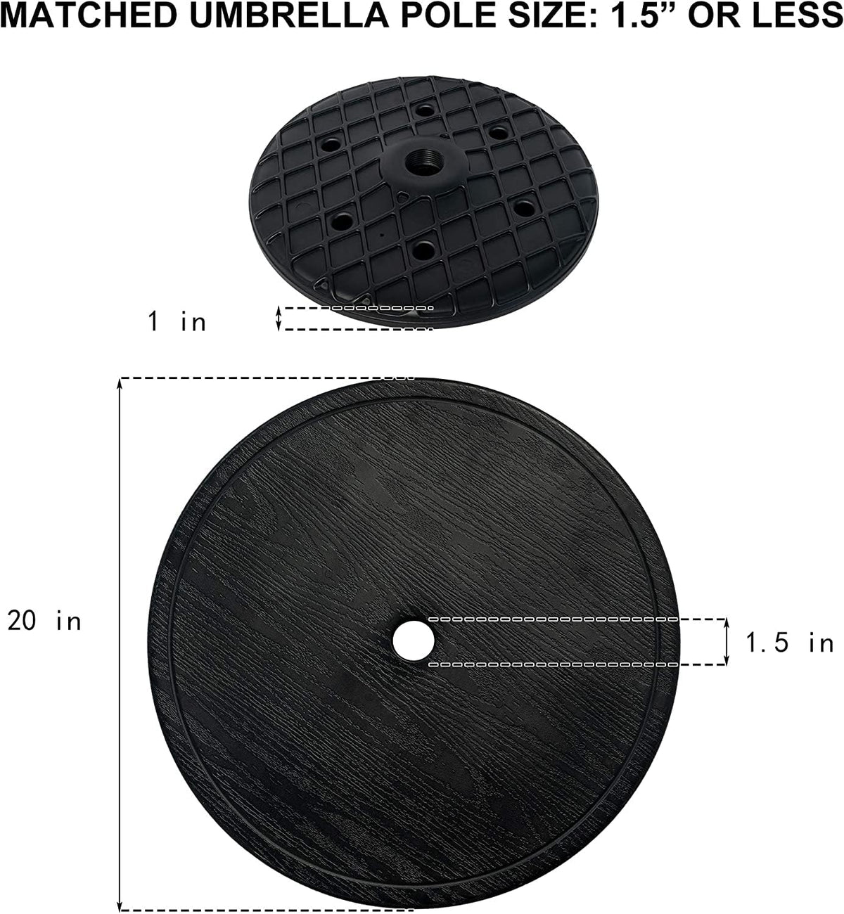 Sundale Outdoor durable plastic construction resists rust and chipping.