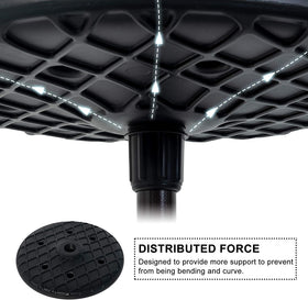 Sundale Outdoor umbrella hole enables stable shade without clutter.