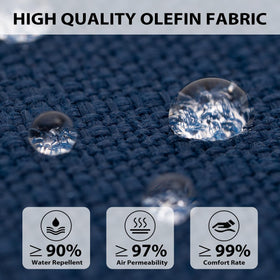 Sundale Outdoor water-resistant fabric close-up highlighting durable material.