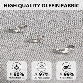 Sundale Outdoor water-resistant olefin fabric cushions stay vibrant and dry for outdoor use