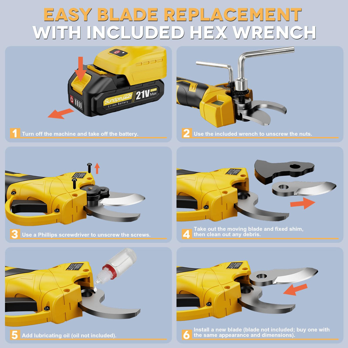 SundpeyPRO pruning in garden demonstrates cordless convenience and clean cuts.