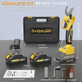 SundpeyPRO safety lock prevents accidental starts during storage or use.