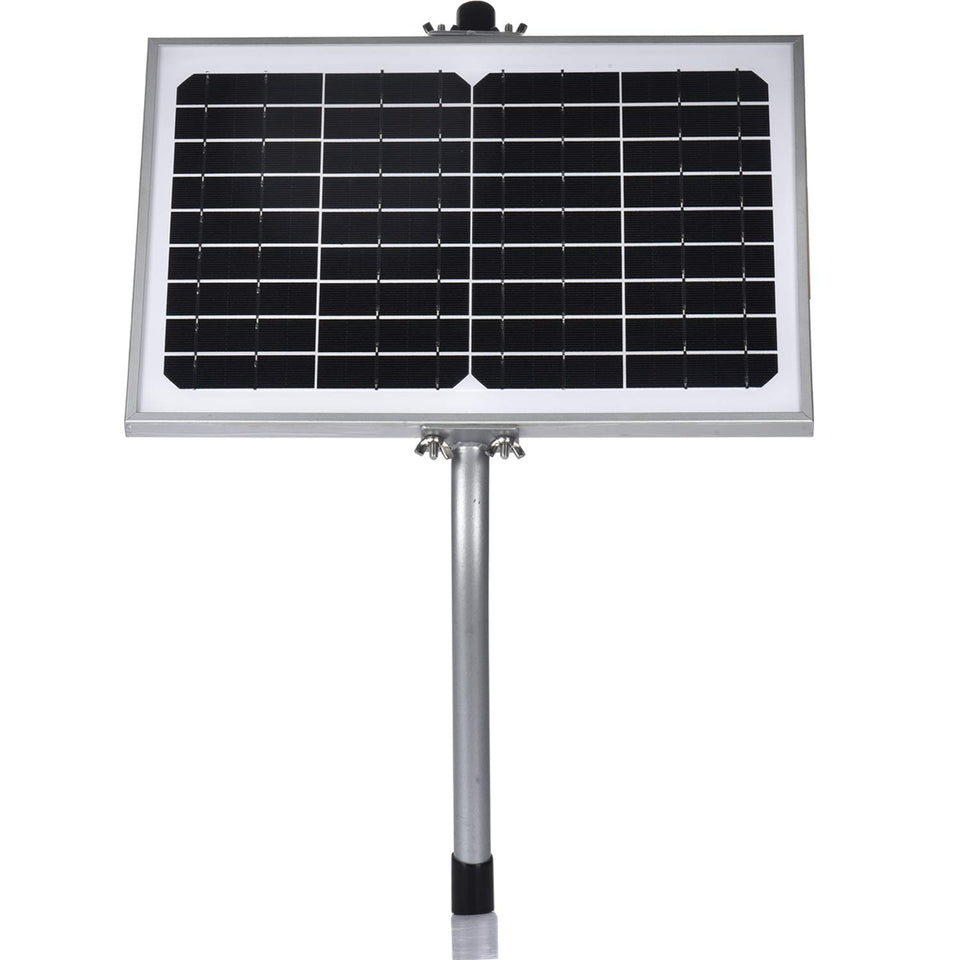 SUNER POWER 10W solar panel with tubular mount bracket for easy installation