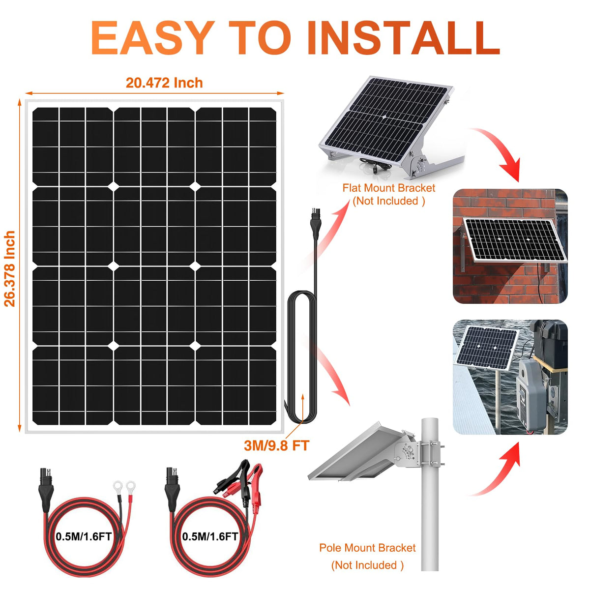 SUNER POWER broad compatibility with 24V batteries across chemistries