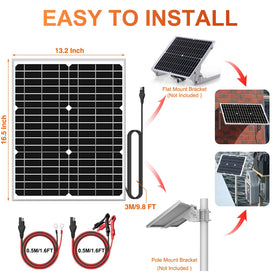 SUNER POWER wide compatibility supports sealed lead-acid and LiFePO4 batteries.