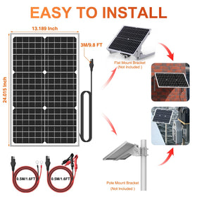 SUNER POWER wide compatibility supports 24V lead-acid and LiFePO4 batteries