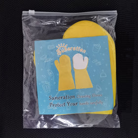 Suneration pool gloves stay waterproof and secure during extended scrubbing