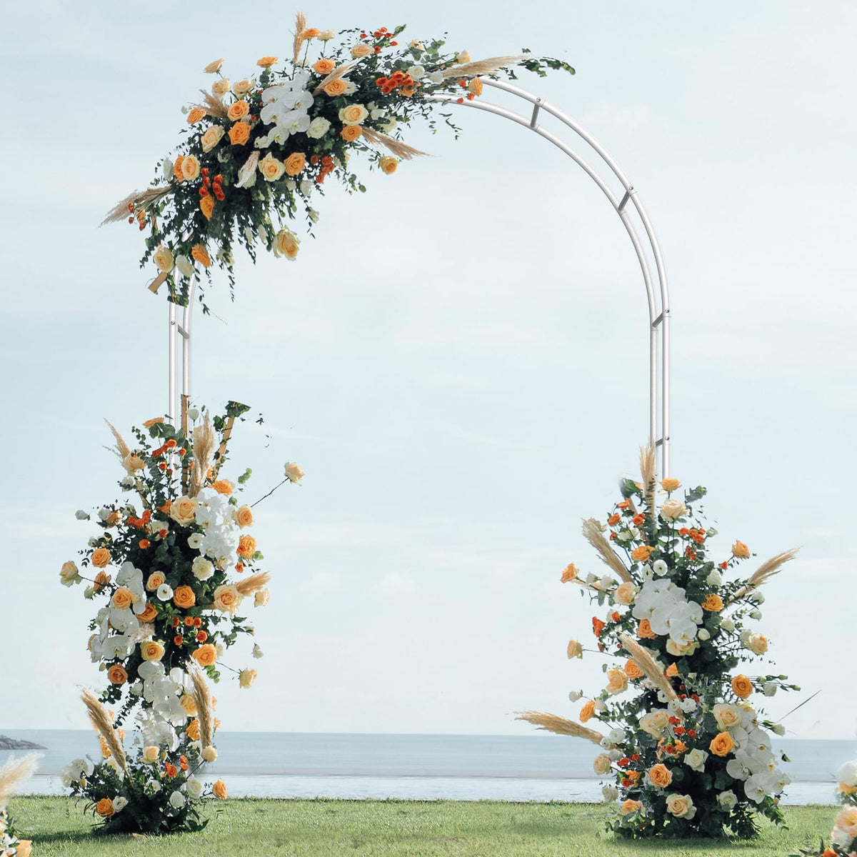 Sunexinlo garden arch-durable-finish withstands seasonal outdoor use with a smooth appearance.