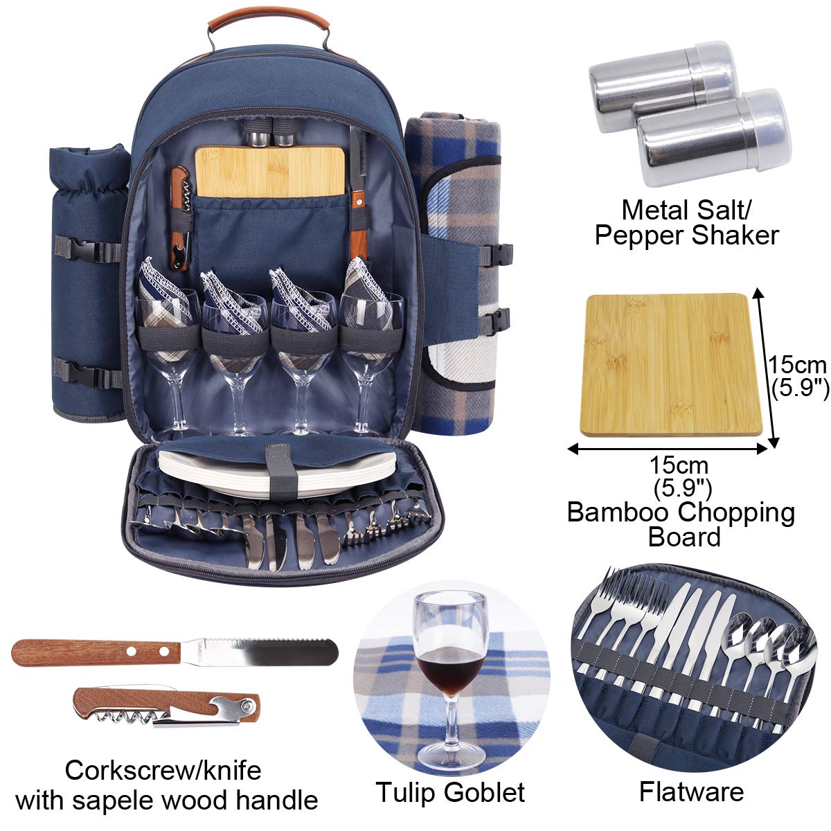Sunflora insulated waterproof pouch keeps beverages cool on outdoor picnics.