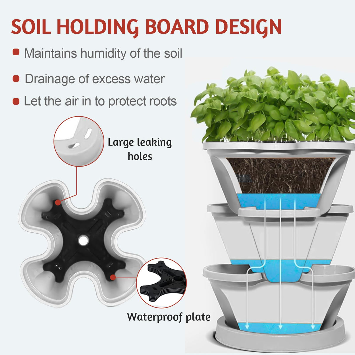 SunFunUSA food-safe polypropylene construction ensuring durable, reusable use