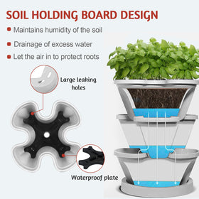 SunFunUSA food-safe polypropylene construction ensuring durable, reusable use