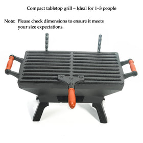 Sungmor adjustable grate height feature to control heat for various dishes.