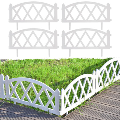 Sungmor four-pack border panels ready for quick garden edging.
