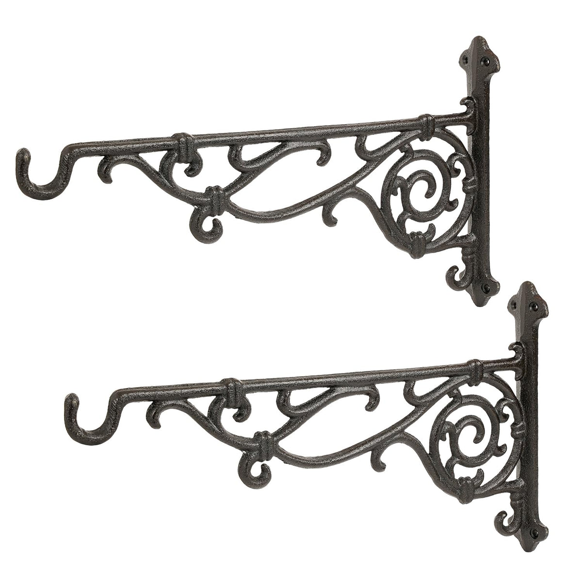 Sungmor cast iron hanging bracket with 16.5 inch reach for sturdy wall pots