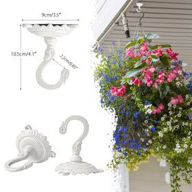 Sungmor planter hook with solid support for pots.