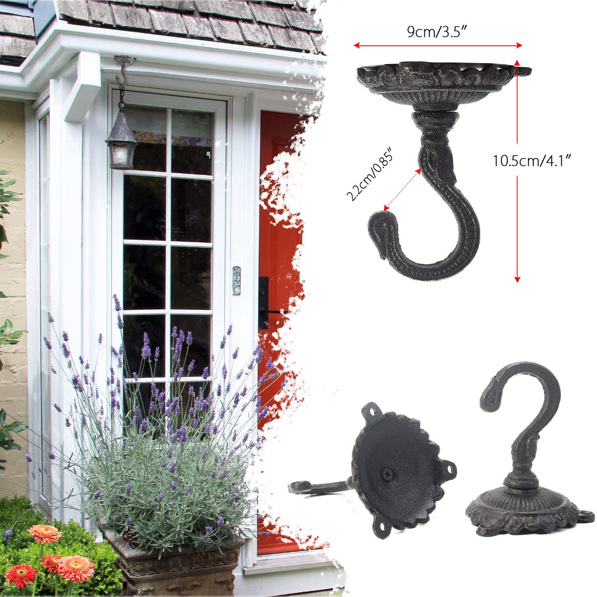 Sungmor hand-crafted cast iron hook combines traditional craftsmanship with durability.
