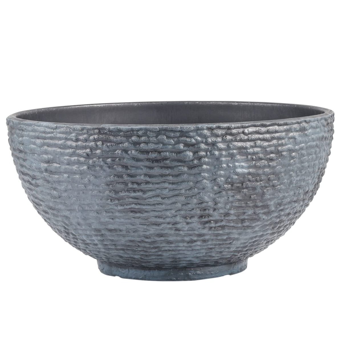 Sungmor round lightweight planter easy to move on desk or patio.