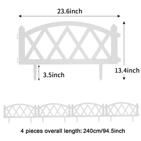 Sungmor decorative border for soft soil installation without tools.