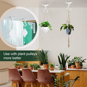 Sungmor white antique ceiling hook adds decorative vintage charm to spaces.
