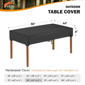 SUNICO table cover with UV-resistant silver coating guards against sun damage
