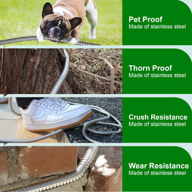 Sunifier 50ft garden hose extended across lawn for long reach