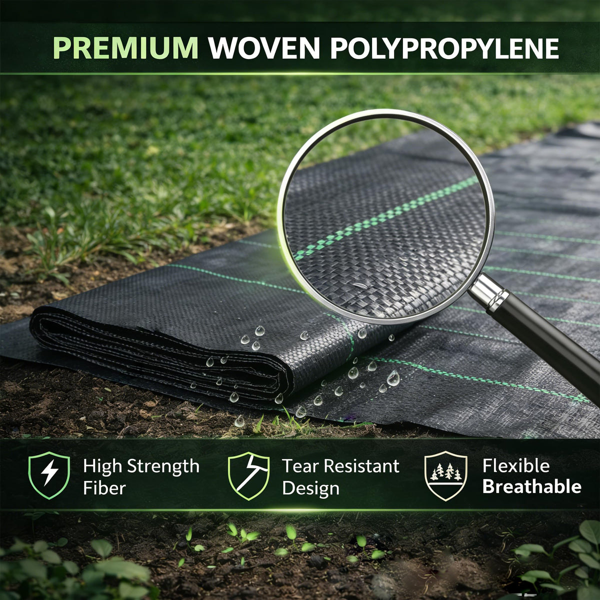 Sunifier durable landscape fabric suitable for various garden beds and plots