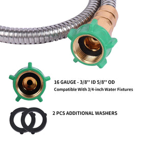 Sunifier hose nozzle with rubber grip and high-pressure jet for efficient watering