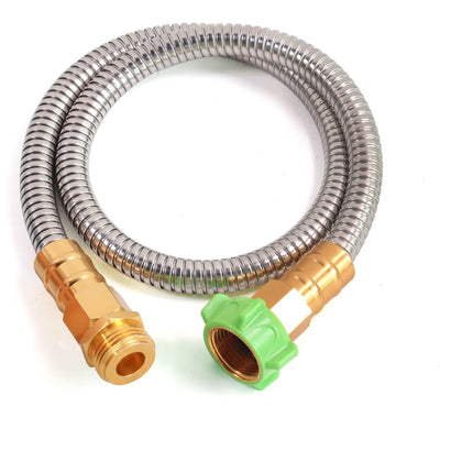 Sunifier metal short hose 3ft extension for compact outdoor watering