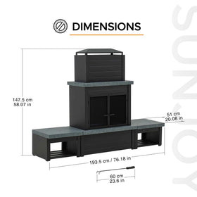 Sunjoy PVC cover protects the unit from rain and dust to prolong life