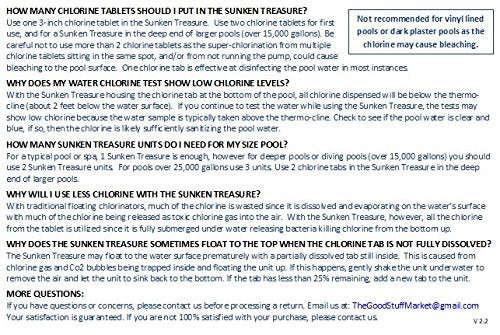 Sunken Treasure supports larger pools with multiple units for coverage.