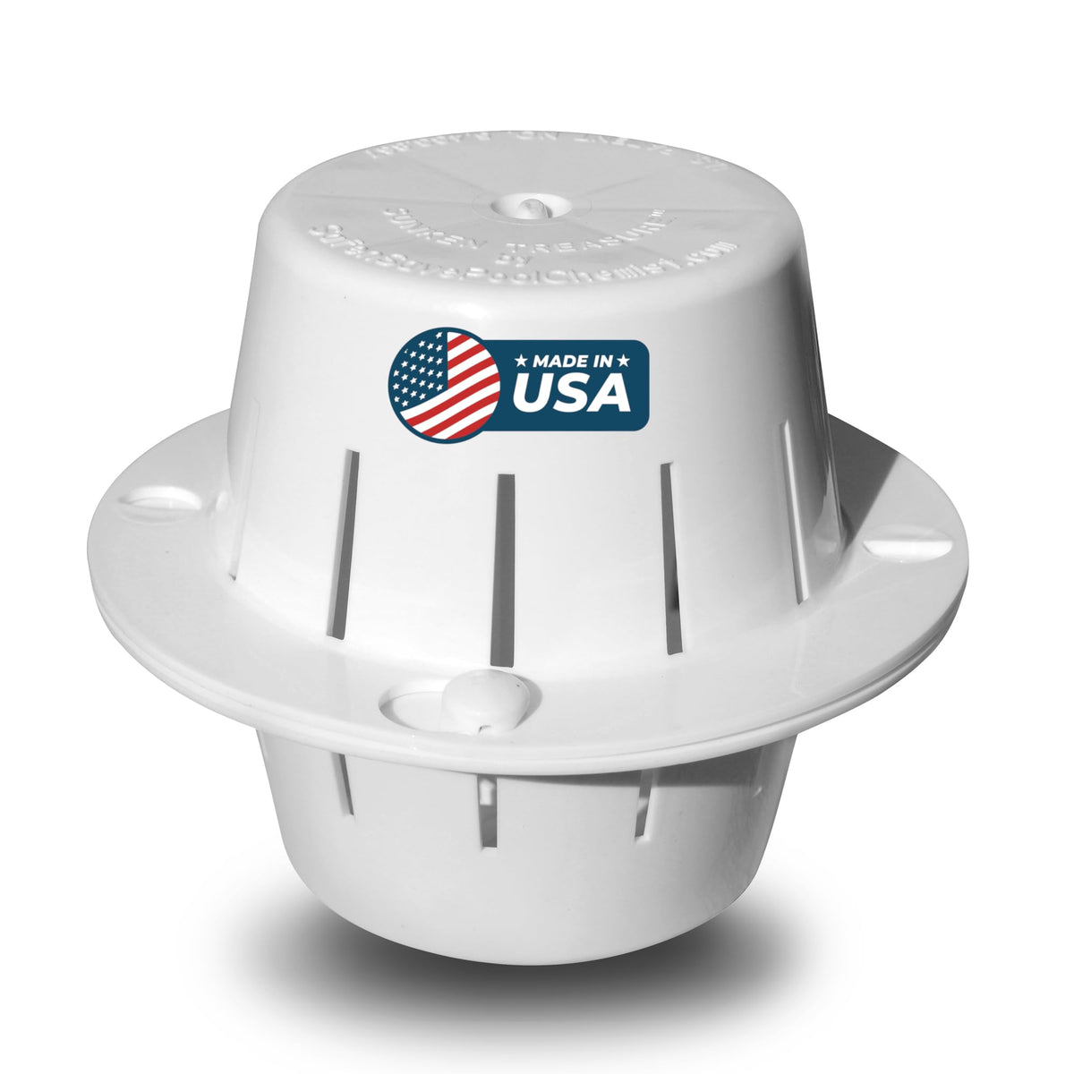 Sunken Treasure chlorine dispenser underwater action treats pool water efficiently.