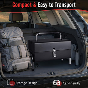 SUNLIFER stable non-folding design prevents wobble on any surface.