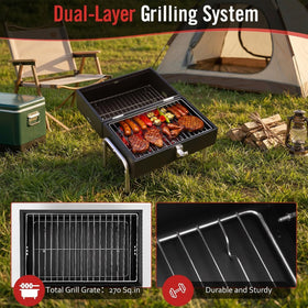 SUNLIFER 270 sq.in total surface enables cooking for small groups.