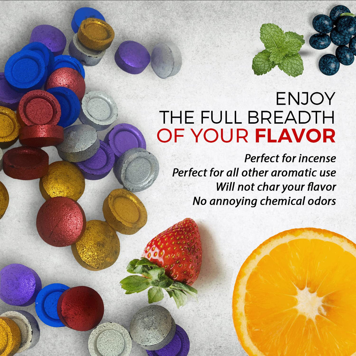 Sunlight Charcoal no scent no smoke tablets for odor-free sessions