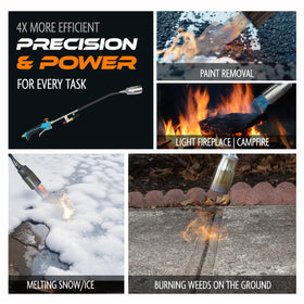 Sunlight Charcoal propane torch durable, heavy‑duty build for long‑lasting use.