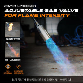 Sunlight Charcoal versatile flame torch suitable for grills, roofing, and starting fires.