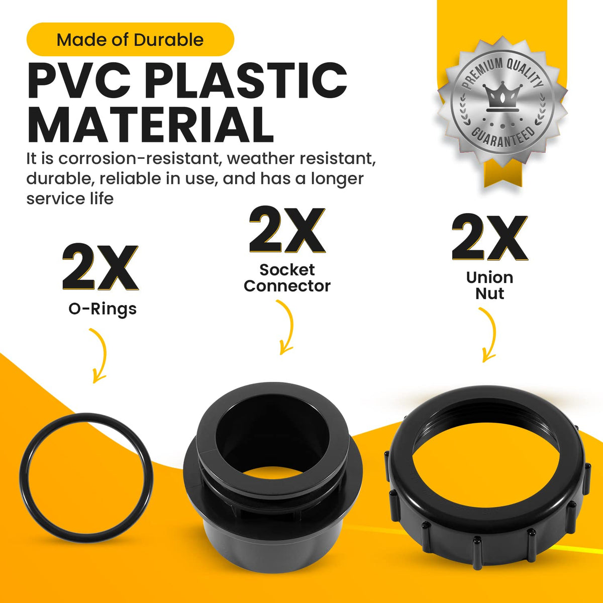 Sunluway PVC material construction resists corrosion and weathering