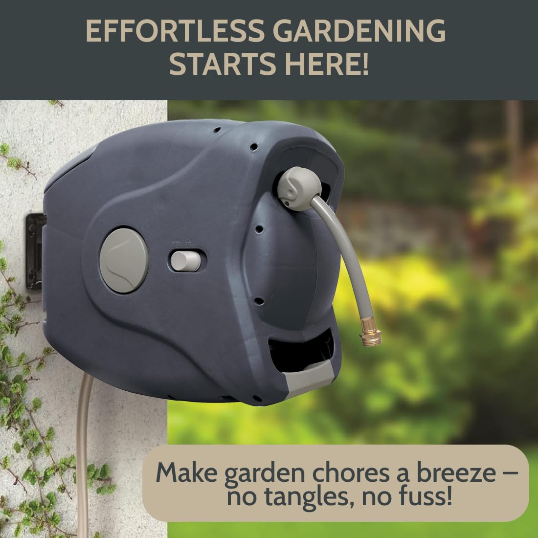 Sunneday access panel demonstrates quick hose replacement or adjustment access.
