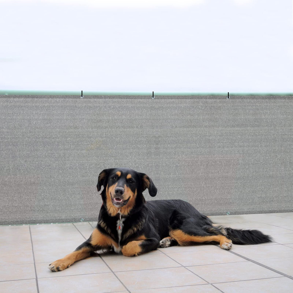 Sunny Guard brown-grey color option enhances outdoor decor